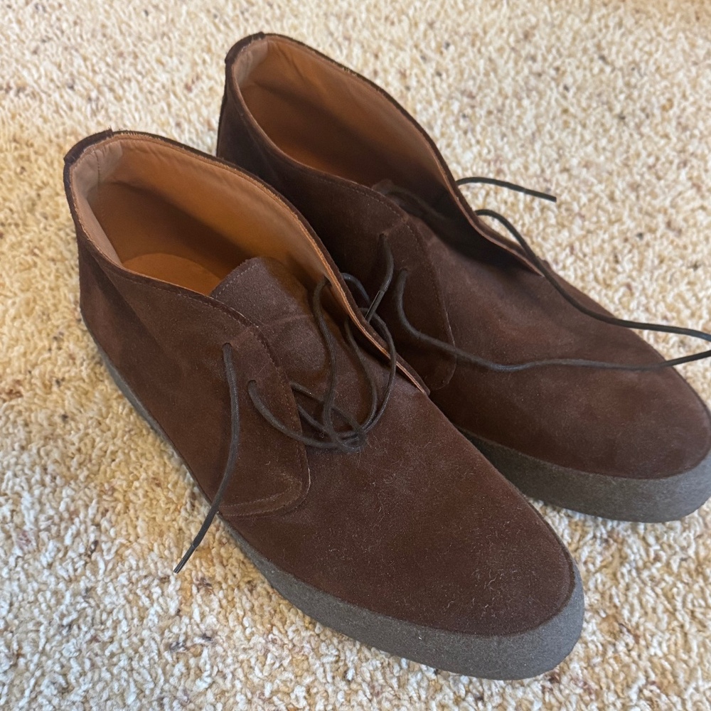 Sanders Hi Top Chukka Boot (New) Polo Snuff Suede